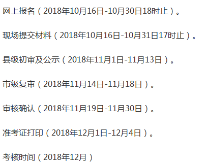 　　四川省巴中市2018年中医医术确有专长医师资格考试报名时间